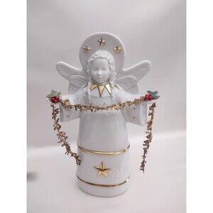 Vintage 2002 Hallmark Ceramic Christmas Angel Accent Decor